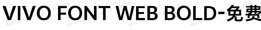 VIVO FONT WEB BOLD字体转换